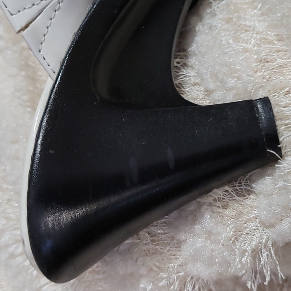 3" High Heel Sandals White Patent Open Toe Sole Sense Ability Croft Barrow 6.5 - Picture 14 of 14